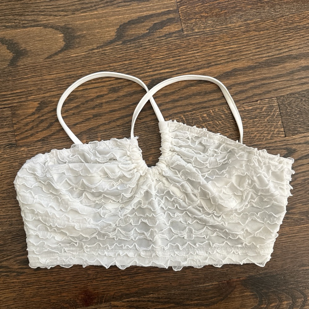 white crop top